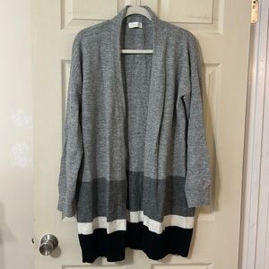 Sophie Rue Long Color-block Cardigan